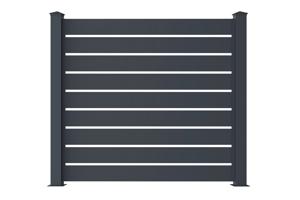 Hliníkový Plot Otevřený 1,9m VOGEL V. 170cm Šedá main image