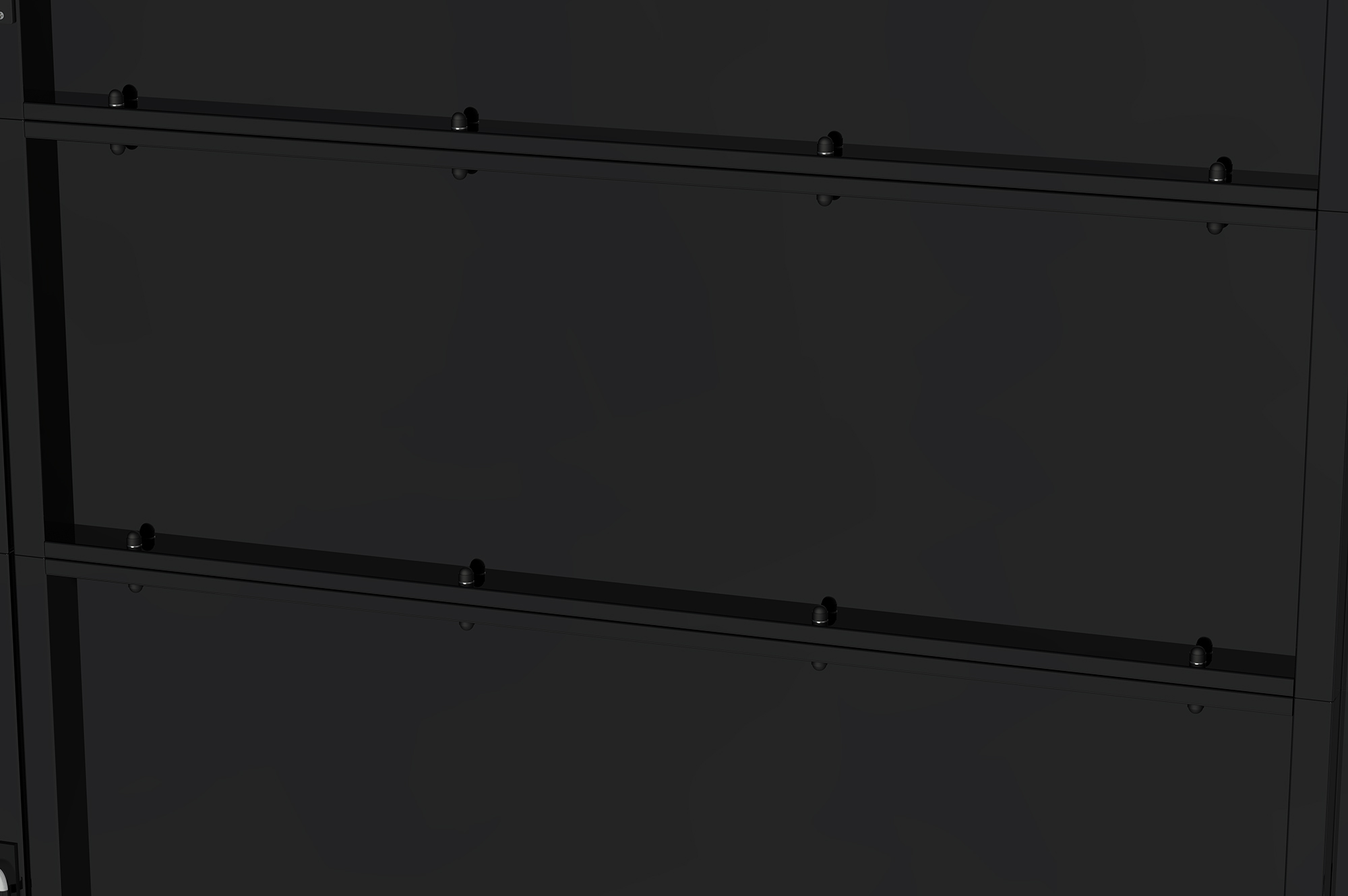 NALI RUIVO 3 m matinės juodos spalvos plieniniai vartai, 160 cm aukščio 9