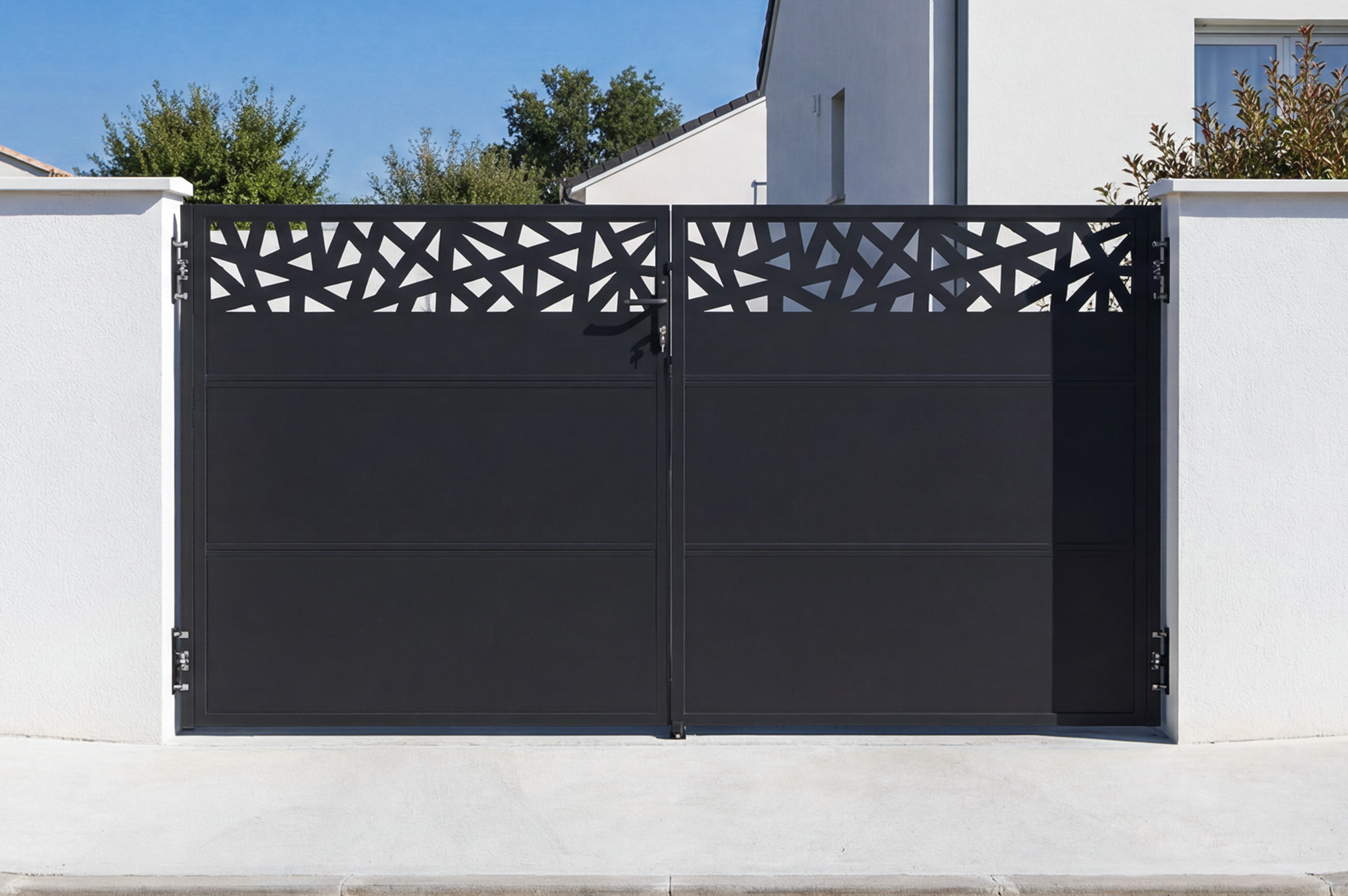 NALI RUIVO 3 m matinės juodos spalvos plieniniai vartai, 160 cm aukščio 1