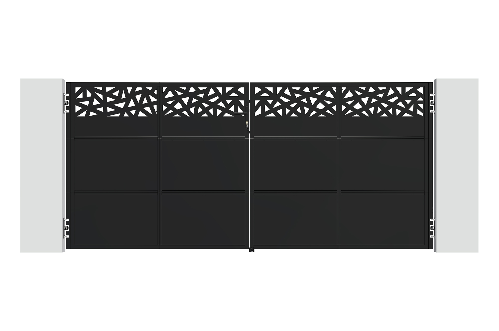Matiniai juodi plieniniai vartai 3,5 m NALI RUIVO aukštis 160 cm 2