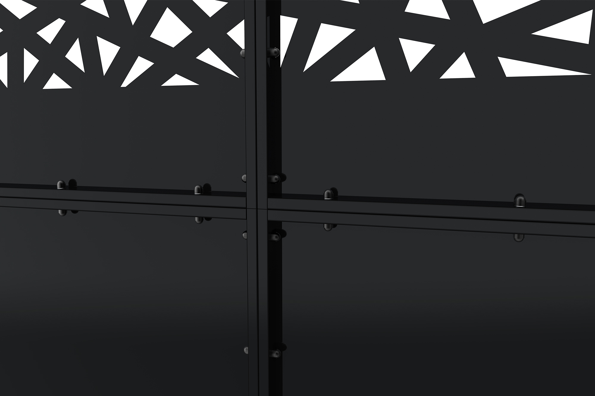 Matiniai juodi plieniniai vartai 3,5 m NALI RUIVO aukštis 160 cm 9