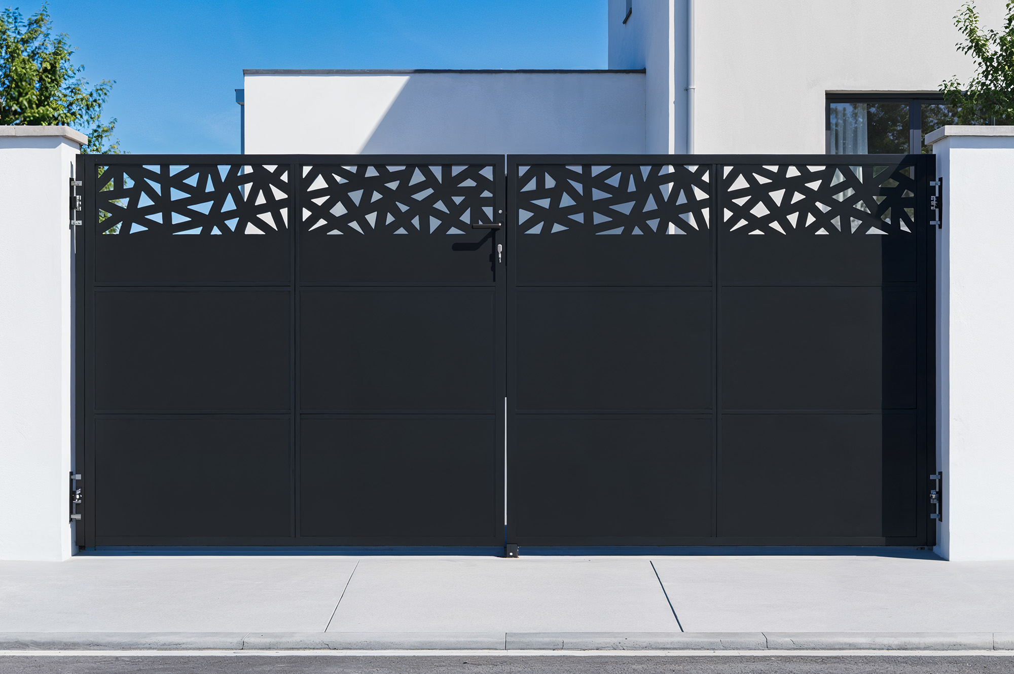 Matiniai juodi plieniniai vartai 3,5 m NALI RUIVO aukštis 160 cm 1