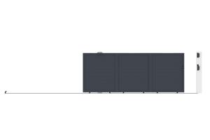 EIGER 4.5m sliding gate, 180cm high + 2 EIFE 20x20cm posts, 190cm high, grey 10