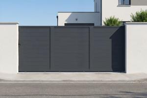 EIGER Drsna vrata 4,5 m, višina 180 cm, sivi aluminij main image