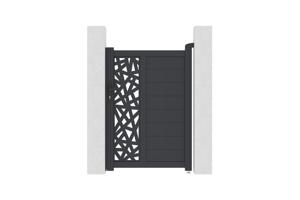 Gate 1m RUIVO H.140cm gray aluminum 2