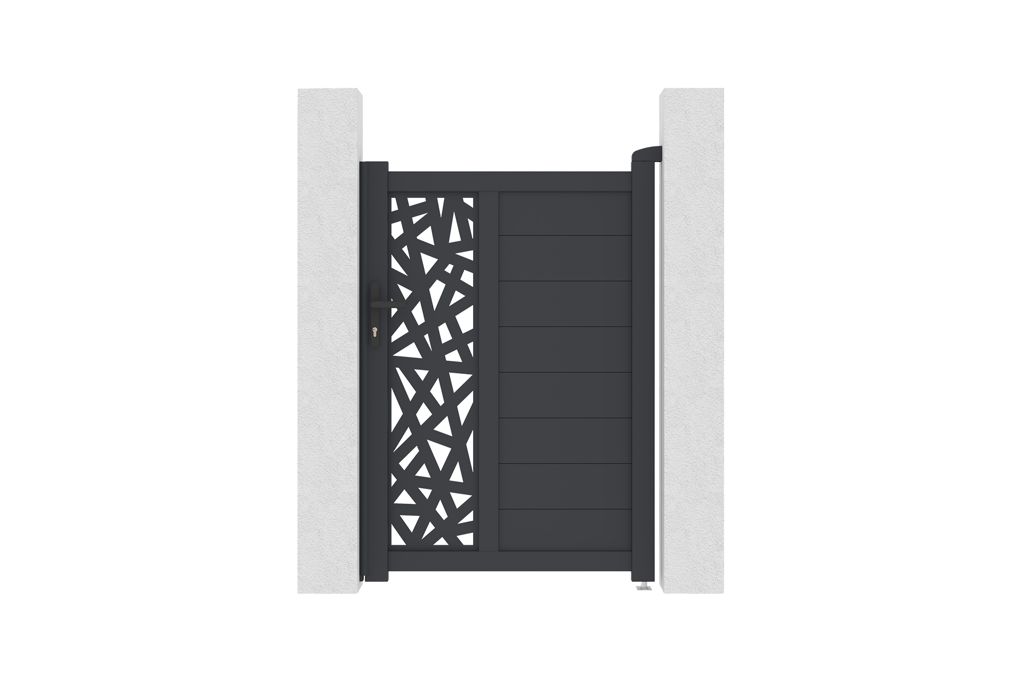 Πύλη 1m RUIVO H.140cm γκρι αλουμίνιο 2