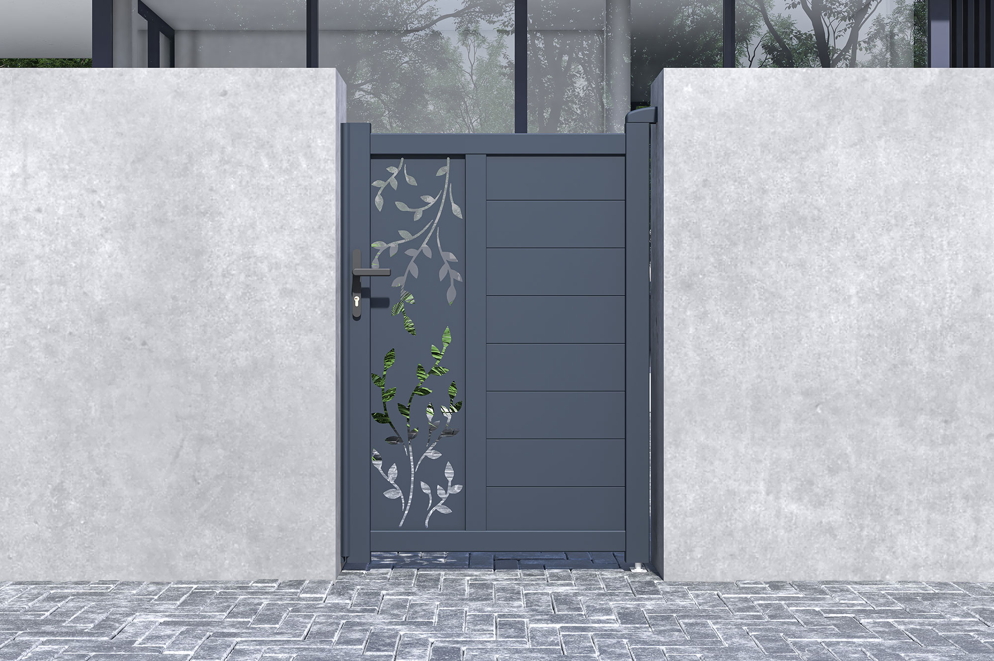 Cancello FOLYA 1m H.140cm + Kit inversione apertura 10