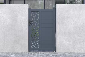 Πύλη 1m RUIVO H.160cm γκρι αλουμίνιο 9