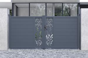 3m FOLYA motorized swing gate, 140cm high + RANGER B150 motor 10