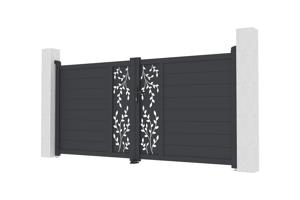 3m FOLYA motorized swing gate, 140cm high + RANGER B150 motor 3