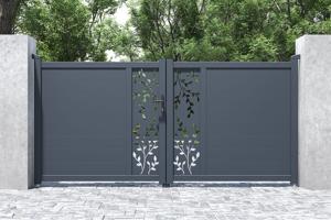 3m FOLYA motorized swing gate, 140cm high + RANGER B150 motor 9