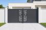 Draaipoort 3m FOLYA H.140cm grijs aluminium main_image thumbnail