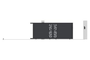 FOLYA 4m Sliding Gate, 160cm High, Grey Aluminium 9