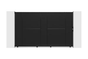 Portail coulissant acier 3m NALI H.180cm noir 2