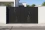 Oceľová posuvná brána NALI VELETA 3 m, výška 160 cm, čierna main_image thumbnail