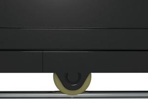 Portail coulissant acier 3m NALI VELETA H.180cm noir + Portillon H.180cm noir 8