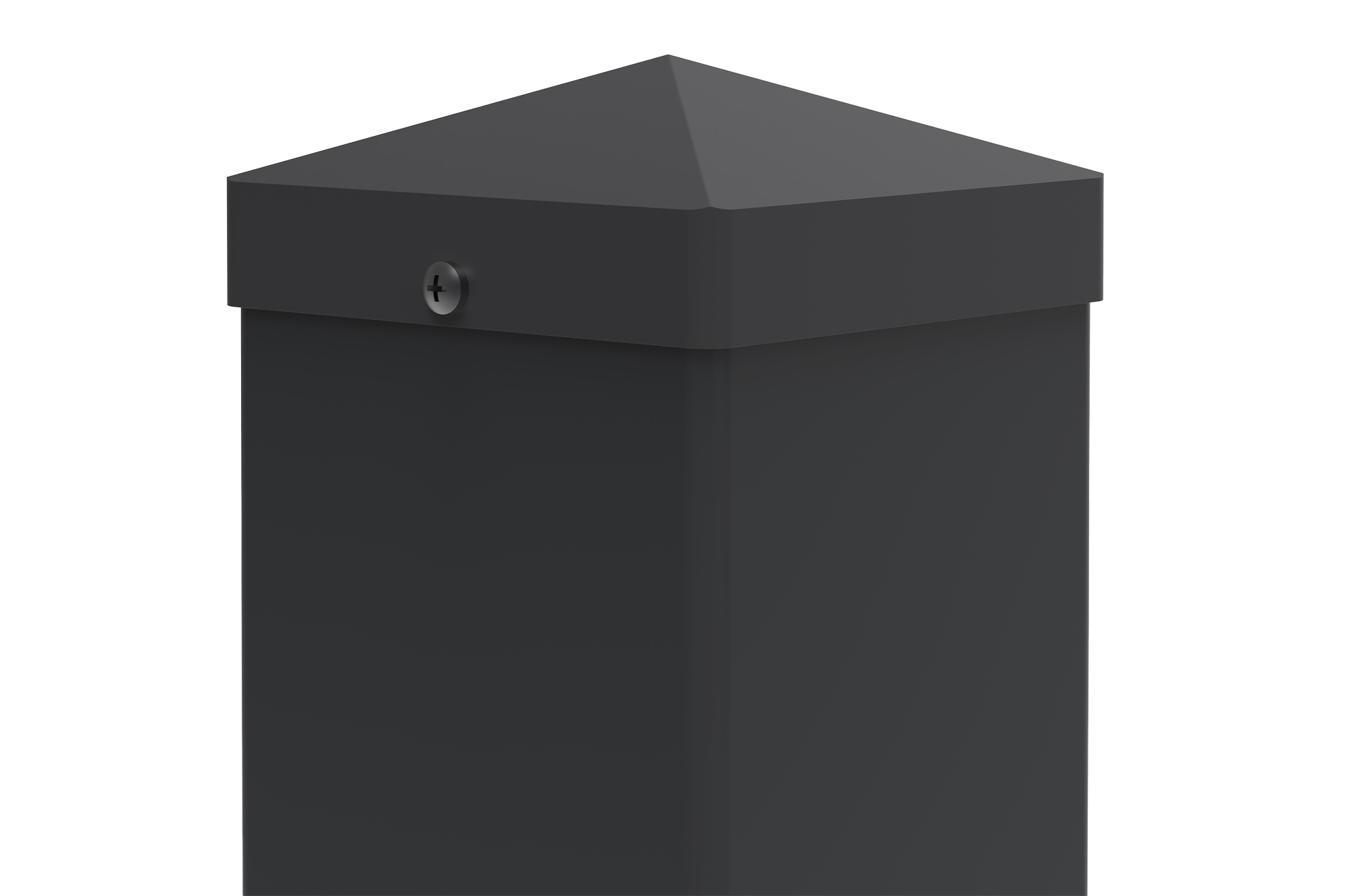 Sada 2 železných stĺpikov CARMO 10x10cm V.185cm čierne 2