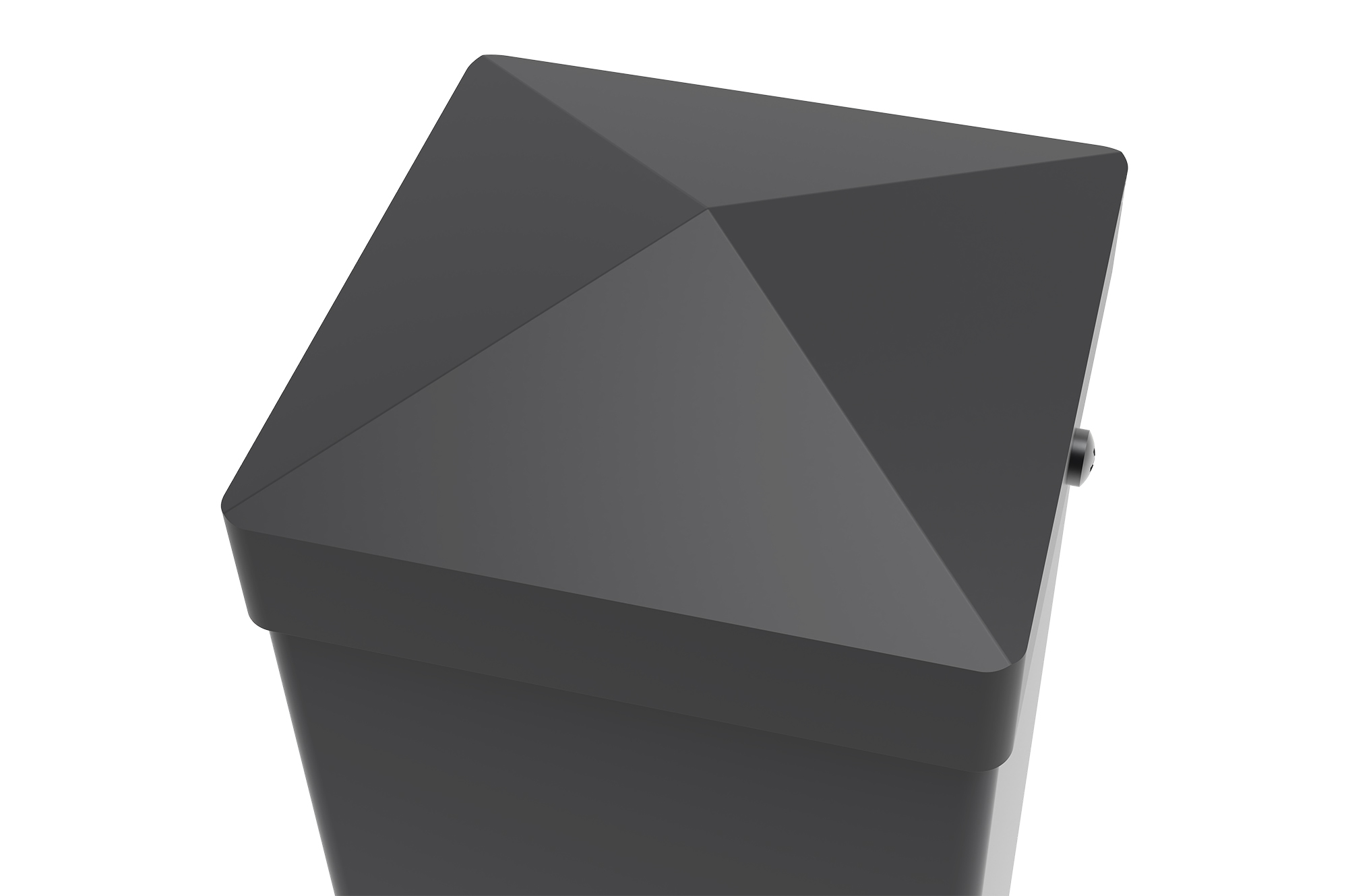 Sada 2 železných sloupků CARMO 10x10cm, výška 205cm, černé 7