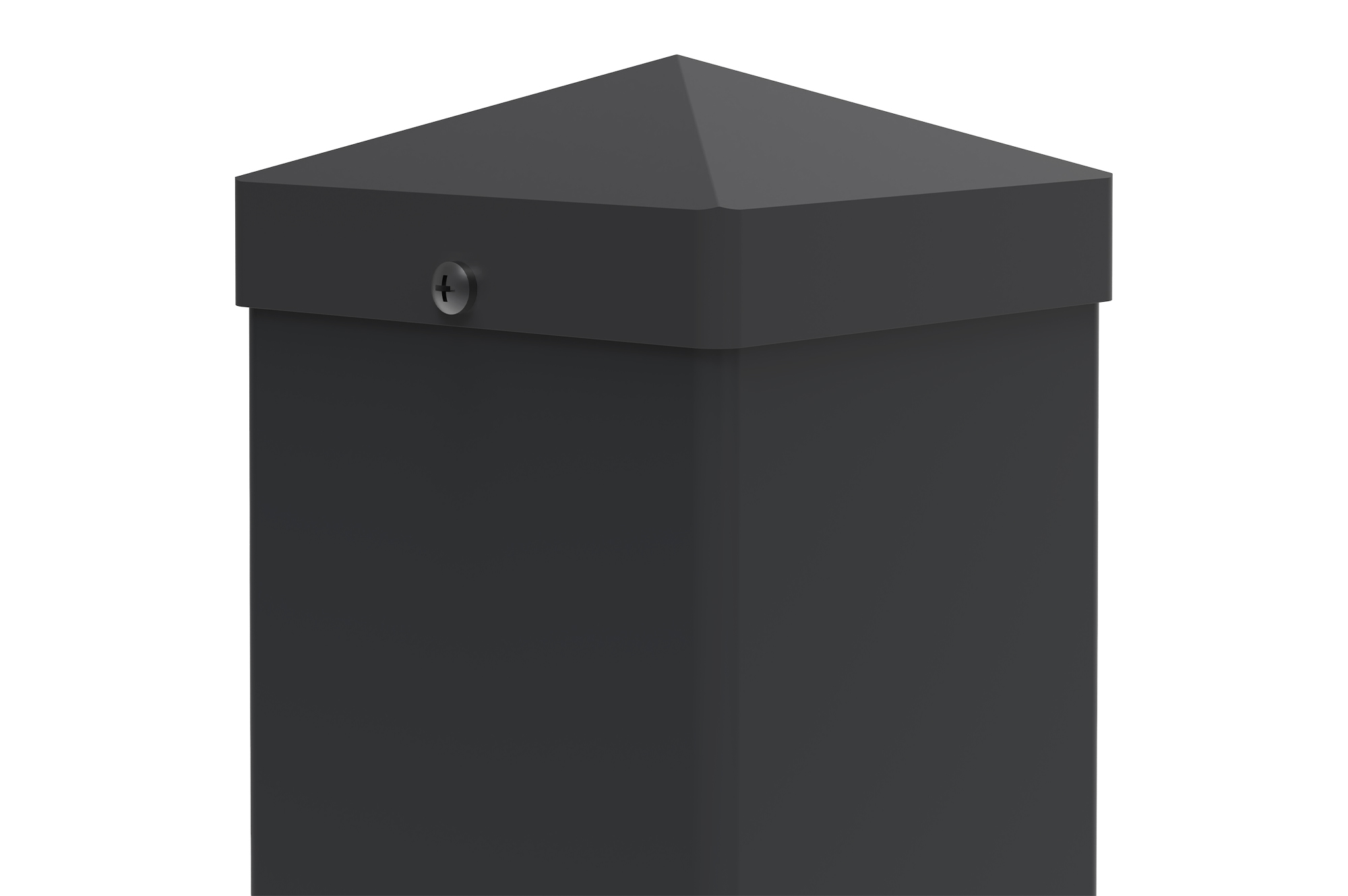 Sada 2 železných sloupků CARMO 10x10cm, výška 205cm, černé 2