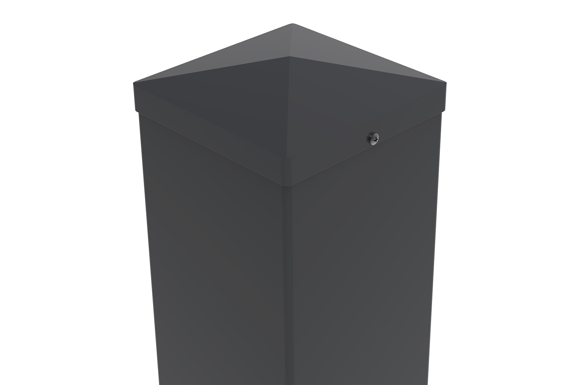 Σετ 2 σιδερένιων στύλων CARMO 15x15cm Υ.125cm μαύρο 8