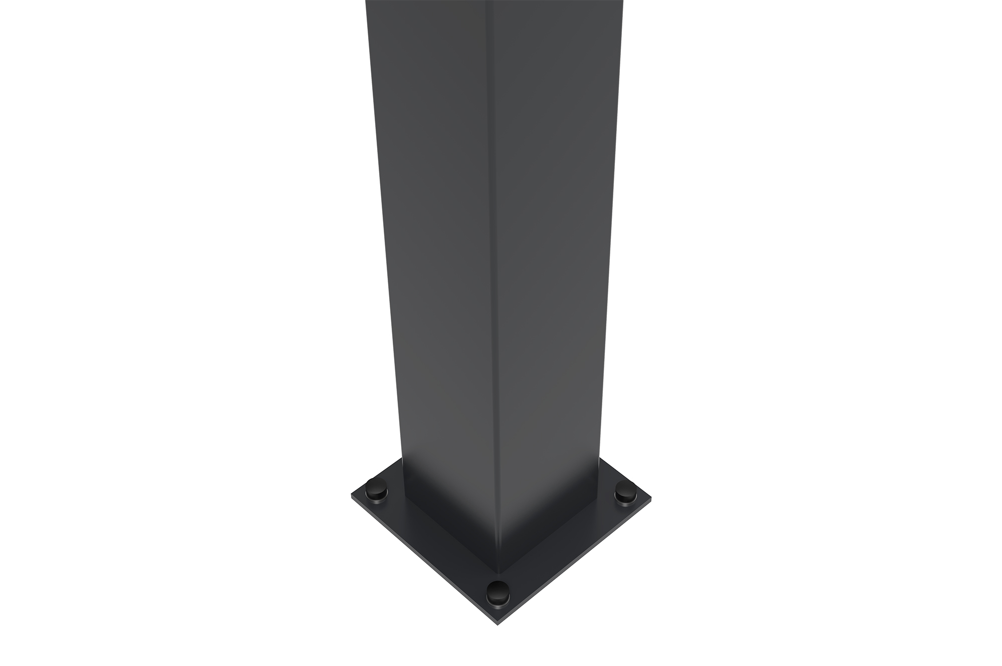 Σετ 2 σιδερένιων στύλων CARMO 15x15cm Υ.125cm μαύρο 9