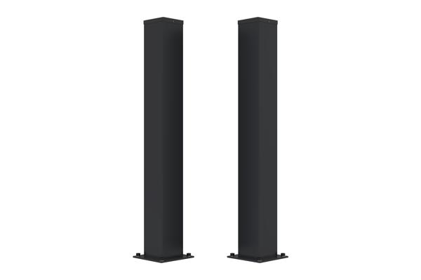 Set van 2 CARMO ijzeren palen 15x15cm H.125cm zwart main image