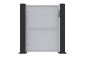 Conjunto de 2 postes de ferro CARMO 15x15cm A.145cm pretos 5