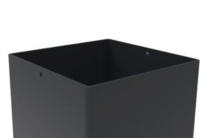 Conjunto de 2 postes de ferro CARMO 15x15cm A.145cm pretos 9