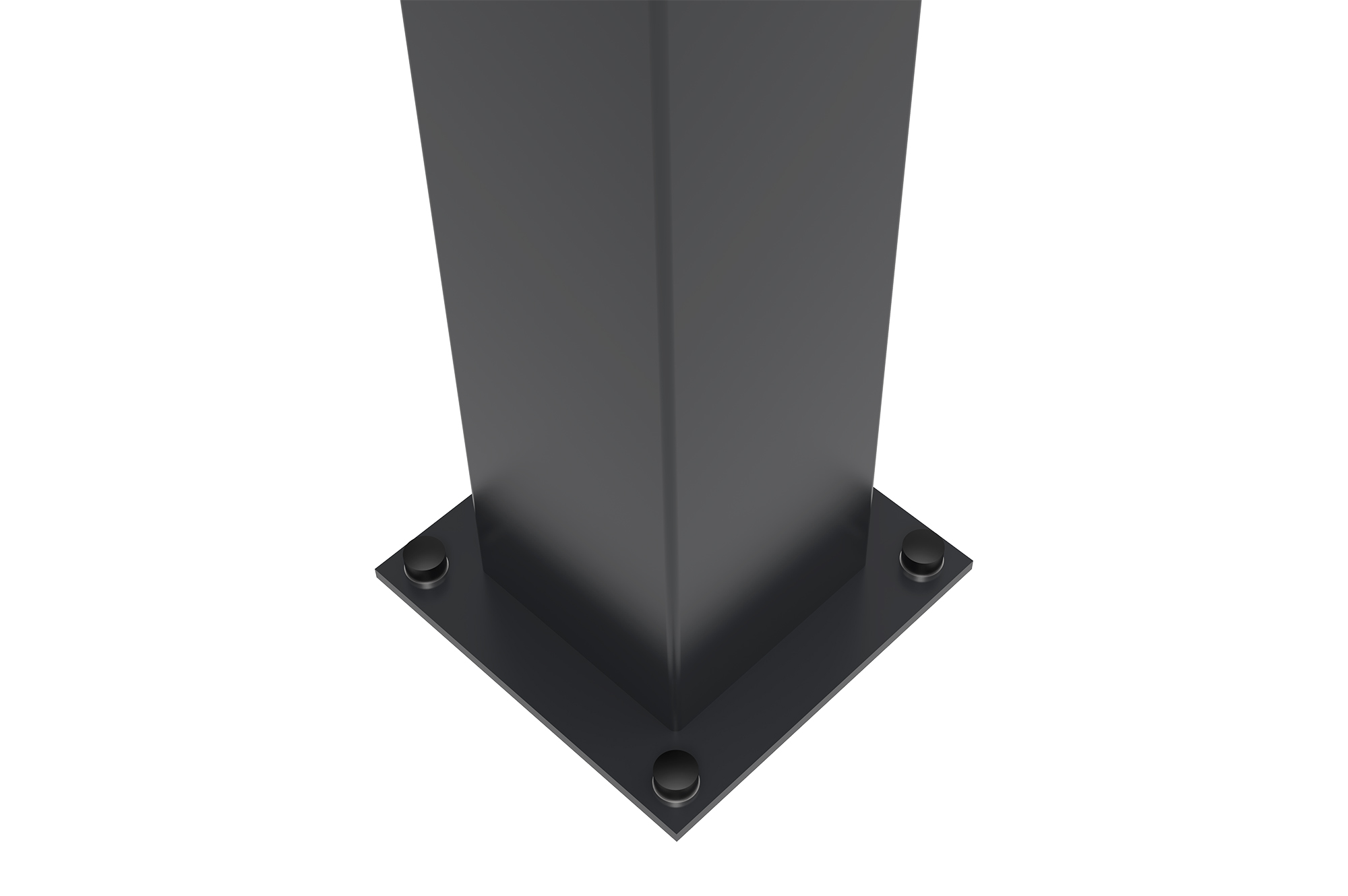 Σετ 2 σιδερένιων στύλων CARMO 15x15cm Υ.145cm μαύρο 8