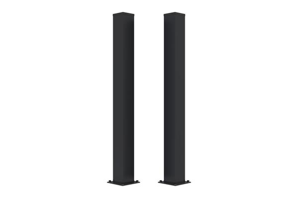 Set van 2 CARMO ijzeren palen 15x15cm H.165cm zwart main image