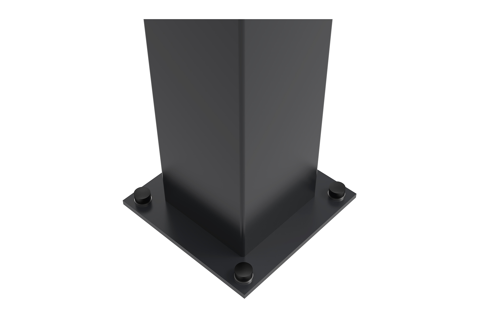 Set de 2 stâlpi de fier CARMO 15x15cm H.185cm negru 8