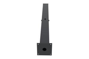 Set of 2 CARMO iron posts 15x15cm H.205cm black 3