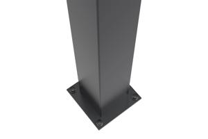 Set of 2 CARMO iron posts 15x15cm H.205cm black 8