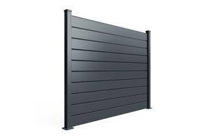 Aluminium Fence Louvered 6m VANO H. 150cm Grey 5