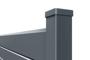 Zaunelement 2m VANO H.150cm graues Aluminium 7