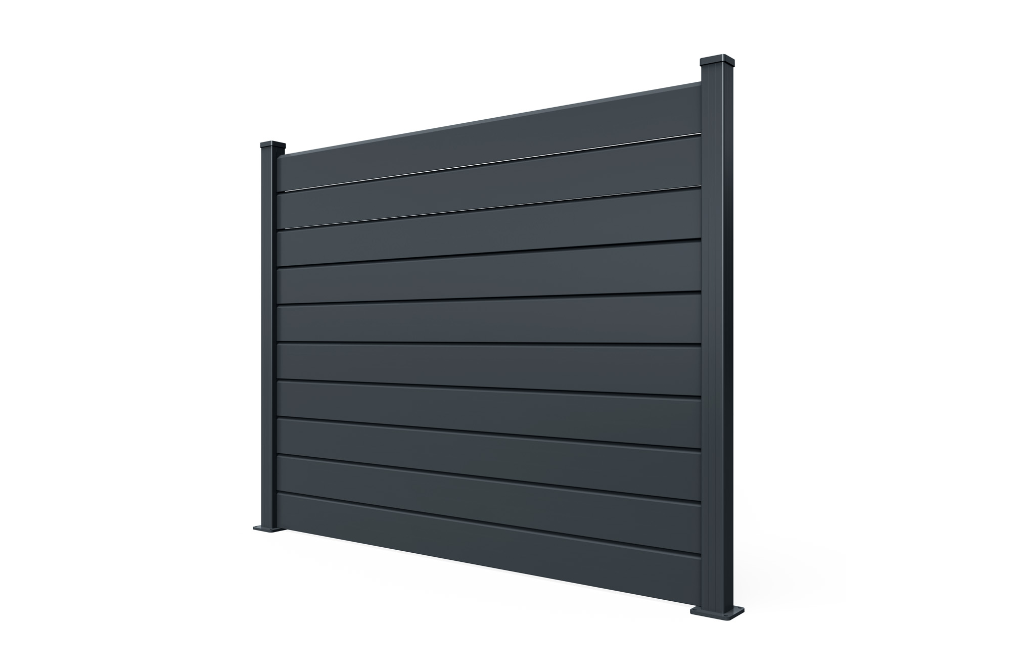 VANO-aitapaneeli 2m, korkeus 150cm, harmaa alumiini 4