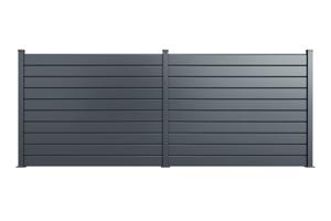 Aluminium Fence Louvered 6m VANO H. 150cm Grey 3