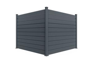 Aluminium Fence Louvered 6m VANO H. 150cm Grey 6