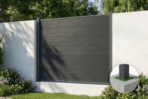 Komposithegn 2m STOCKHORN H.150cm på grå plade main image