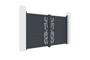 Portail battant 3m FOLYA H.160cm aluminium gris 6