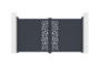 Portail battant 3m RUIVO H.160cm aluminium gris 5