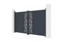 Portail battant 3m RUIVO H.160cm aluminium gris 7
