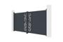 Swing gate 3.5m FOLYA H.160cm gray aluminum 2