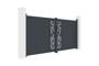 Swing gate 3.5m FOLYA H.160cm gray aluminum 3