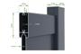 Swing gate 3.5m FOLYA H.160cm gray aluminum 5