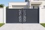 Swing gate 3.5m FOLYA H.160cm gray aluminum main_image thumbnail
