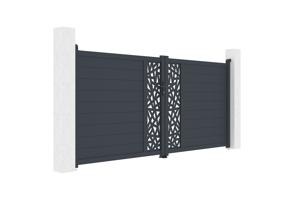 Portail battant motorisé 3,5m RUIVO H.160cm + Motorisation RANGER B150 6