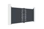 Swing gate 3.5m RUIVO H.160cm gray aluminum 6