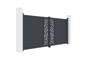 Swing gate 3.5m RUIVO H.160cm gray aluminum 2