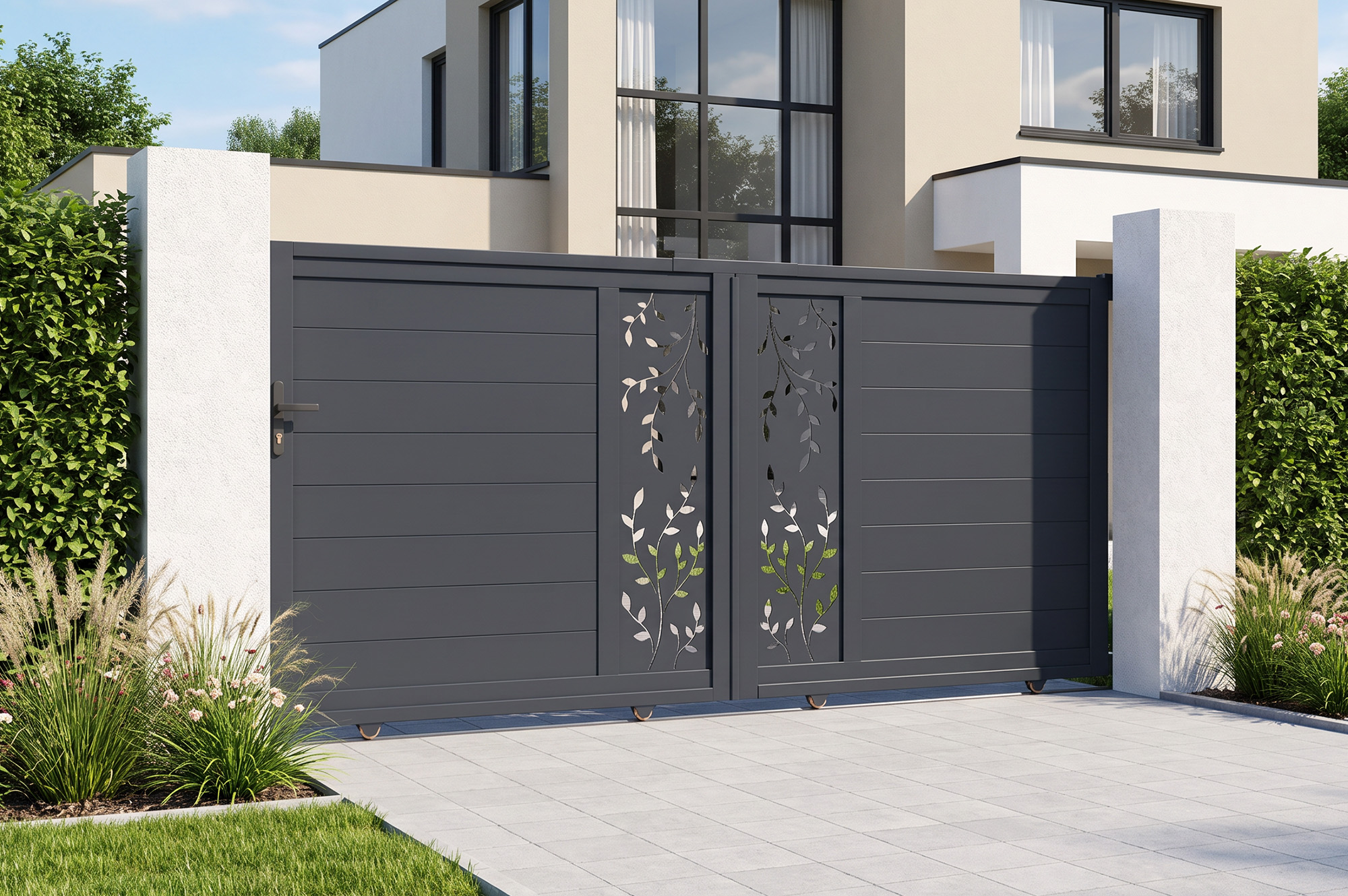3m FOLYA motorized sliding gate, 140cm high + TANKER C600 motor 6